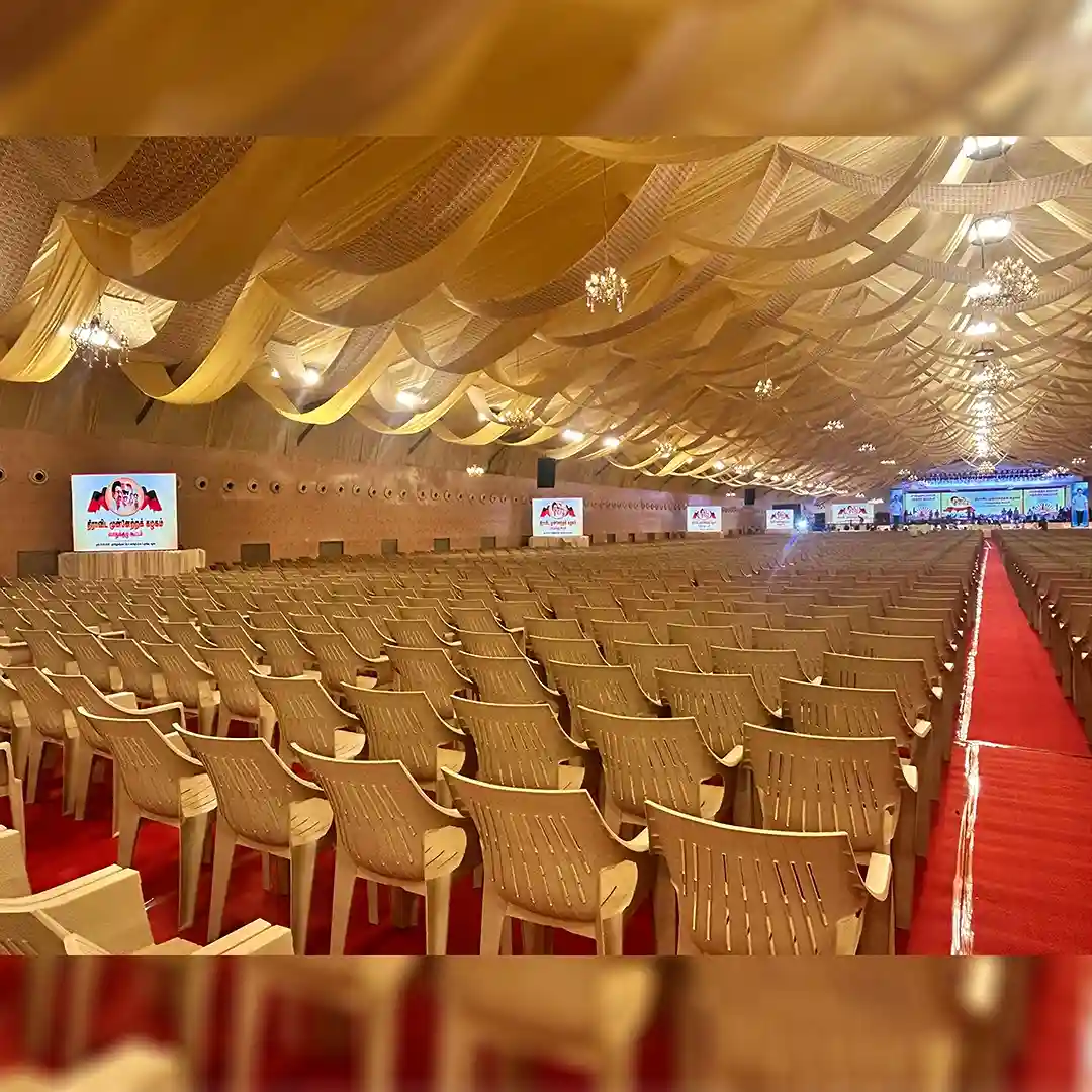 Seamless LED Wall Installation & Management for DMK General Committee Meeting Madurai 2025