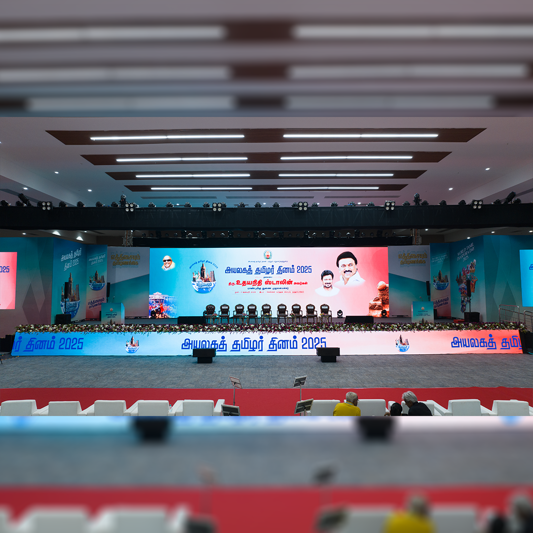 Full LED Wall, Photo & Video Coverage Setup for World Tamil Diaspora Day 2025